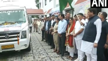 India News | Uttarakhand: CM Dhami Flags off First Group of Kailash Mansarovar Pilgrims from Tanakpur