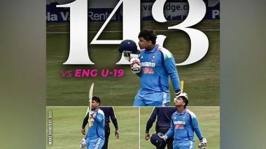 Sports News | Vaibhav Suryavanshi Smashes Fastest U19 ODI Century, Becomes Youngest Centurion in This Age Group