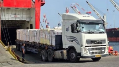 World News | UAE Ship Arrives with 2,500 Tonnes of Aid for Gaza