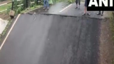 India News | MP: Culvert Collapses on Narsinghpur-Narmadapuram Highway After Heavy Rainfall