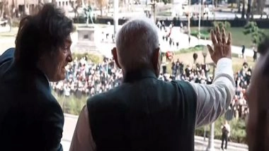 World News | PM Modi, Argentina's President Greet Supporters in Buenos Aires; Brazil Prepares Musical Welcome Ahead of BRICS Summit