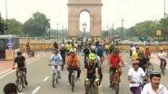 India News | 30th Edition of Fit India Sundays on Cycle in Partnership with RWAs Held in Delhi