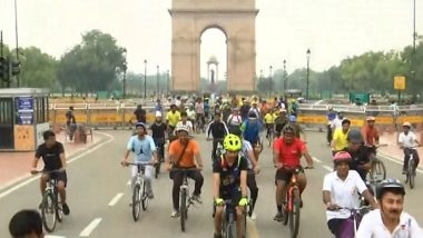 India News | 30th Edition of Fit India Sundays on Cycle in Partnership with RWAs Held in Delhi