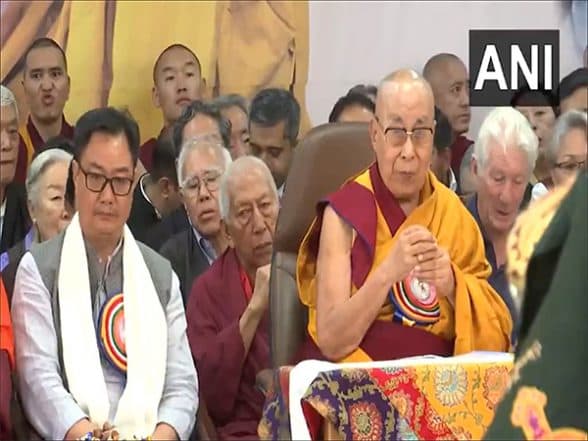 India News | Dalai Lama's 90th Birthday Celebrations Underway with Politicians, Celebrities in Attendance