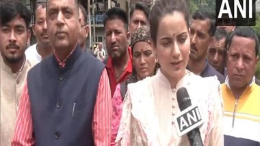 Entertainment News |  Kangana Ranaut and Jairam Thakur Visit Cloudburst-affected Areas of Mandi