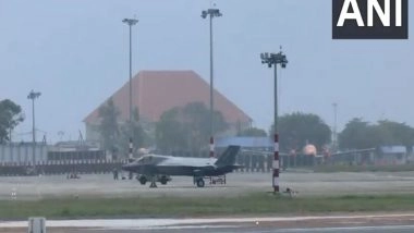 India News | UK F-35 Jet Moved to Hangar for Repairs After Royal Navy Tech Team Reaches Thiruvananthapuram