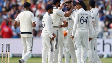 Sports News | India Dominates First Session on Final Day of Edgbaston Test, 4 Wickets Required to Level Series 1-1