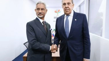 World News | EAM Jaishankar Holds Talks with Russian Counterpart Lavrov on Sidelines of BRICS Summit