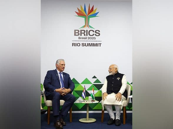 World News | Cuba President Meets PM Modi, Expresses Interest in India's Digital Public Infrastructure and UPI