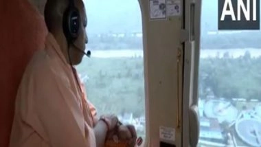 India News | UP CM Yogi Adityanath Conducts Aerial Survey of Bijnor Kanwar Yatra Route