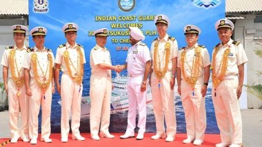 India News | Japan Coast Guard Ship 'Itsukushima' Arrives in Chennai for Bilateral Engagements