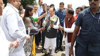 India News | Chhattisgarh: JP Nadda Plants Sapling at 'Ek Ped Maa Ke Naam' Campaign During MLAs and MPs Training Session