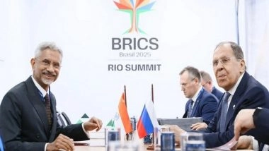 World News | BRICS Summit: EAM Jaishankar Meets Russia FM on Sidelines, Reaffirms Commitment to Strategic Partnership