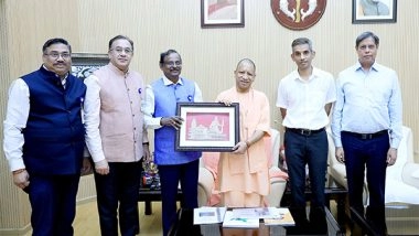 India News | ISRO Chief V Narayanan Meets UP CM Yogi, Discusses Feasibility of State-specific Satellite