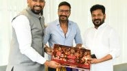 Entertainment News | Ajay Devgn Meets Telangana CM, Proposes World-class Film Studio in the State