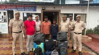 India News | Delhi: Interstate Gang of Bag Lifters Active on Trains, Railway Premises Busted; 4 Held