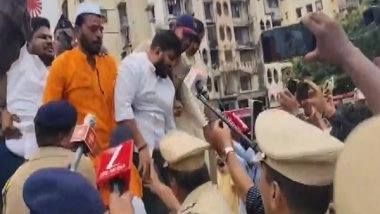 India News | Maharashtra: MNS Leader Avinash Jadhav Detained Before Counter Traders' Protest in Mira Bhayandar