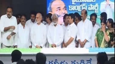 India News | YSRCP Leaders Celebrate 76th Birth Anniversary of Former CM YSR Reddy