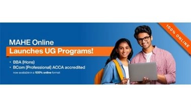 Business News | Manipal Academy of Higher Education Marks New Milestone with Launch of Online Undergraduate Degrees