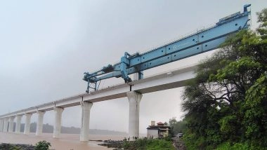 India News | Mumbai-Ahmedabad Bullet Train Corridor: River Bridge on Daman River in Gujarat Completed