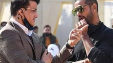 Entertainment News | Here's How Shikhar Dhawan Wished Sourav Ganguly on His Birthday