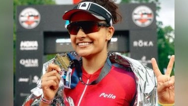 Entertainment News | Saiyami Kher Completes Ironman 70.3 Triathlon Twice Within a Year