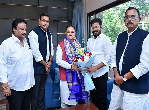 India News | CM Revanth Reddy Appeals to Union Minister Nadda for Timely Release of Urea to Telangana