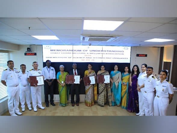 Business News | SRMIST Signs MoU with Indian Coast Guard and CGWWA to Support Educational Welfare of Coast Guard Families