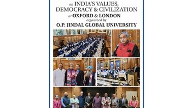 Business News | Shashi Tharoor Speaks About  India's Values, Democracy and Civilization at  Oxford Lectures Organized by O.P. Jindal Global University