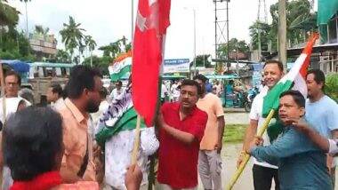 India News | West Bengal: Clash Broke out Between TMC Members and Trade Union Leaders over 'Bharat Bandh' in Naxalbari