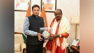 India News | Telangana Minister Sridhar Babu Meets HD Kumaraswamy, Seeks Revival of CCI, SIIL Units