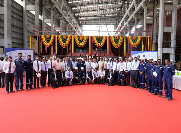 India News | 'Keel Laying' Ceremony of Third Fleet Support Ship for Indian Navy Held at Kattupalli