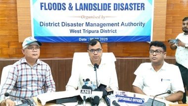 India News | State Level Mock Drill Conducted in West Tripura on Floods and Landslides