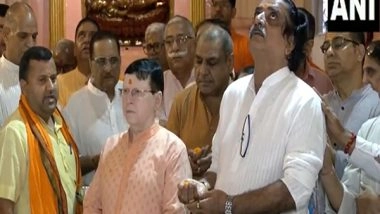 India News | Delhi: Prayers Offered at Chhatarpur's Aadya Katyayani Mandir on Guru Purnima