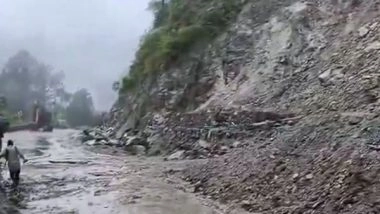 India News | Badrinath National Highway Blocked Due to Debris from Hill Near Nandprayag