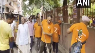 India News | UP: Cleanliness Drive Conducted Across Lucknow to Mark Rajnath Singh's Birthday
