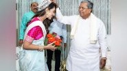 Entertainment News |  Miss Universe Karnataka 2025 Winner Meets CM Siddaramaiah Ahead of Nationals