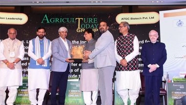 Business News | ATGC Biotech Recognised with Innovation Leadership Award 2025 for Transforming Crop Protection Through Deep-Tech Innovation
