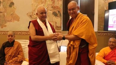 World News | Devotees Gather at Sarnath to Celebrate Ashadha Purnima and Buddha's First Sermon