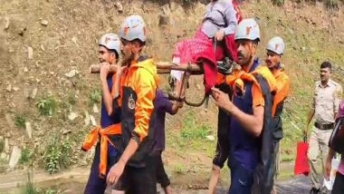 India News | Himachal SDRF Evacuates Pregnant Woman from Flood-hit Janjehli