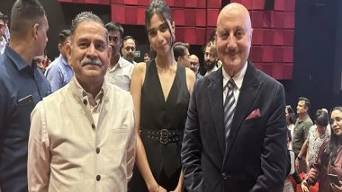 Entertainment News |  Indian Army Chief General Upendra Dwivedi Attends Special Screening of Anupam Kher's Directorial 'Tanvi The Great' in Delhi