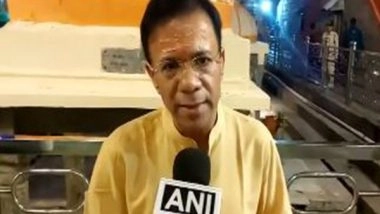 India News | Goa Minister Vishwajit Rane Offers Prayers at Ujjain's Mahakaleshwar Temple on First Day of Sawan