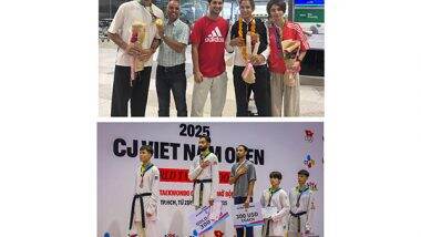 Business News | India Shines at CJ Vietnam Open 2025: Peace Taekwondo Academy Athletes Bring Home 1 Gold, 2 Bronze