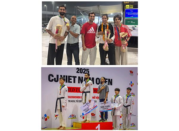 Business News | India Shines at CJ Vietnam Open 2025: Peace Taekwondo Academy Athletes Bring Home 1 Gold, 2 Bronze
