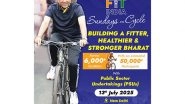 Sports News | Sports Minister Mansukh Mandaviya to Lead Fit India Sundays on Cycle Rally in Gandhinagar with PSUs