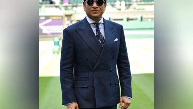 Sports News | Sachin Tendulkar Marks His Presence at Centre Court During Wimbledon 2025 Men Singles Semi-final