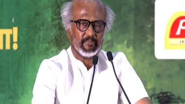 Entertainment News | Rajinikanth Attends 'Velpari' Milestone Celebration Event; Reflects on Literature, Legacy