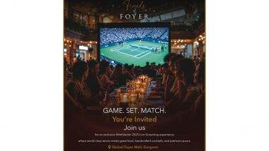 Business News | Experience the Grand Slam Like Never Before at Global Foyer's Cabana-Themed Wimbledon Screening
