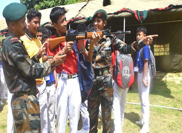 India News | A Day with Assam Rifles Company Commander Inspires School Students in Kumarghat