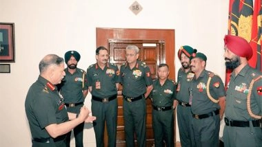 India News | Army Chief General Upendra Dwivedi Interacts with Newly Appointed Command Saubedar Majors